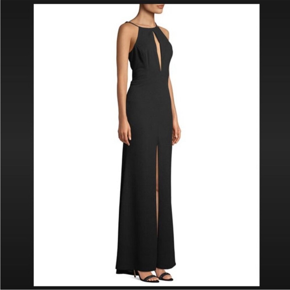 NWT | JAY GODFREY Black Bertoia Gown Maxi Fit and Flare Crepe Size 2 and Size 10
